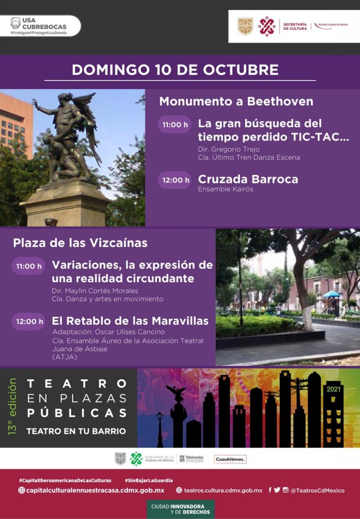 Teatro en Plazas Públicas, Teatro en tu Barrio llega a su treceava edición